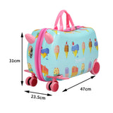 BoPeep Kids Ride On Suitcase Children - Front View