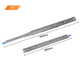 Traderight 150KG Drawer Slides 350MM - Front View
