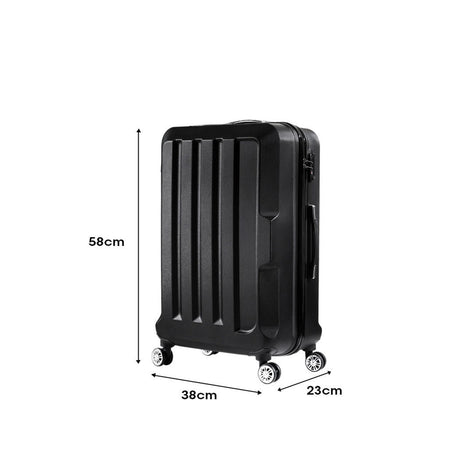 Slimbridge 20" Travel Luggage Lightweight Black 20 inch-2018816809947500546