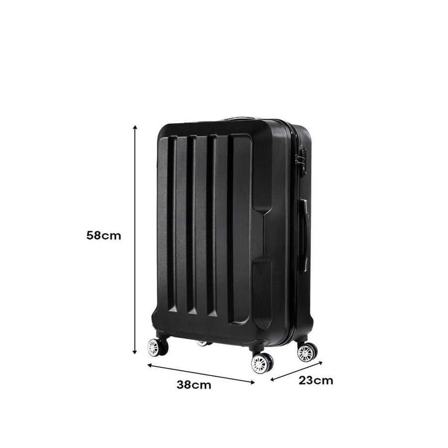 Slimbridge 20" Travel Luggage Lightweight Black 20 inch-2018816809947500546