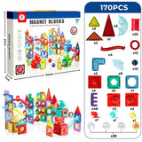 Kids Magnetic Tiles Blocks Dinosaur - Front View