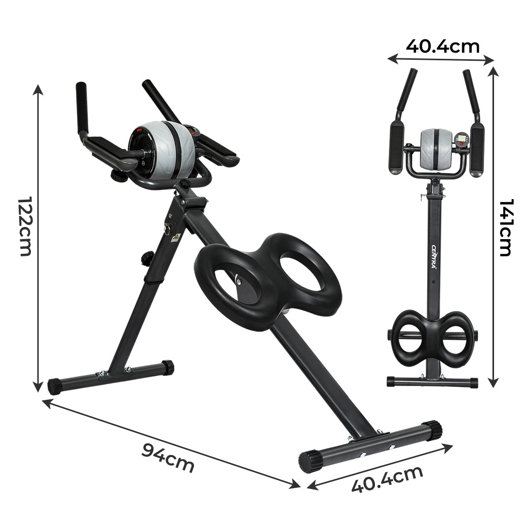 Centra Folding Ab Machine Roller Wheel Workout Mat-2018816866780319746