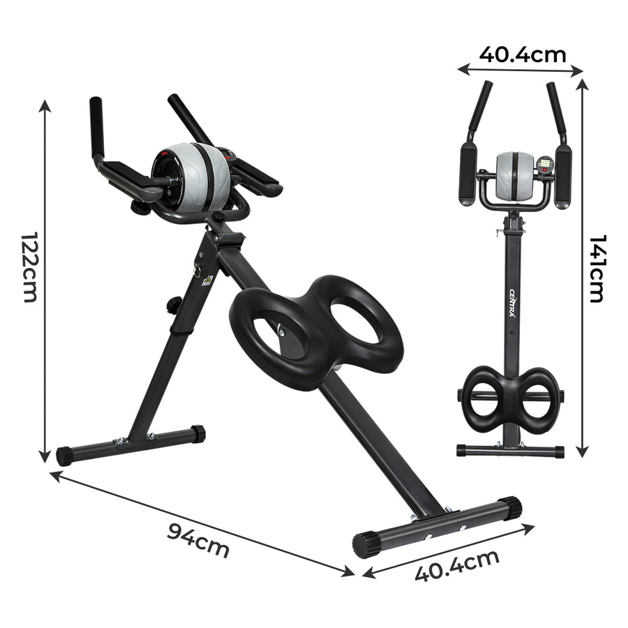 Centra Folding Ab Machine Roller Wheel Workout Mat-2018816866780319746