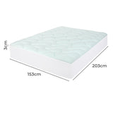 Dreamz Mattress Topper Pillowtop Cover Protector Queen - Front View