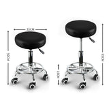 Levede Salon Stool Swivel Bar Stools Black-2018816718717194242