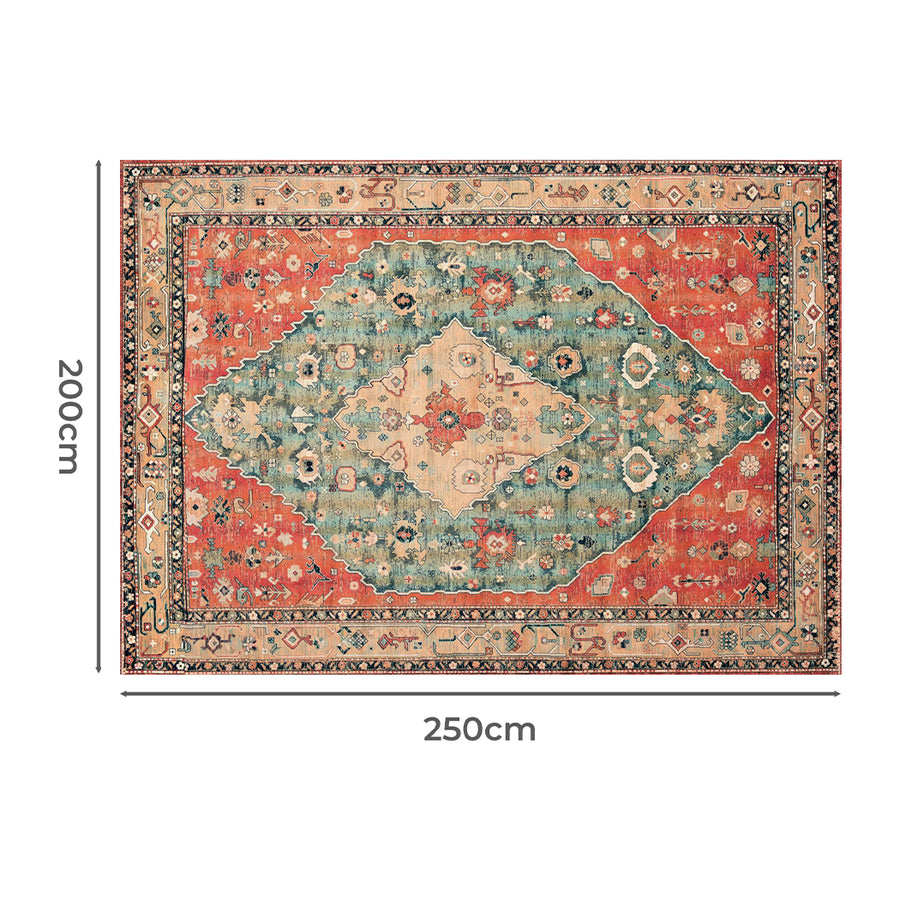 Marlow Floor Rug Vintage Polyester Washable Area Rugs-2011971111285297154