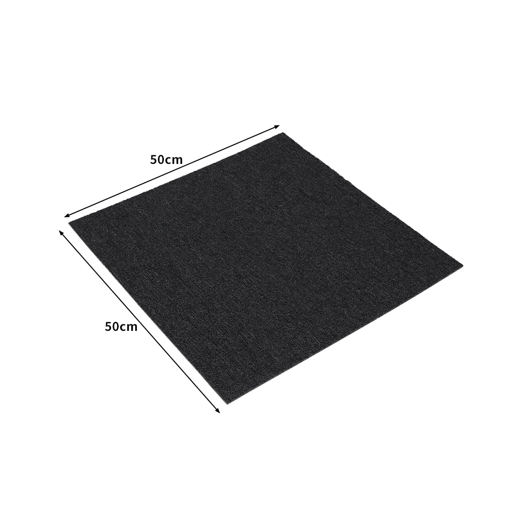 Marlow 20x Carpet Tiles 5m2 Box Heavy Black-2018816862061727746