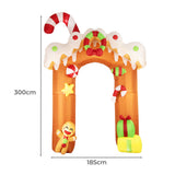 Santaco Christmas Inflatable Lighted - Front View