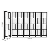 Levede 6 Panel Room Divider 170cm Freestanding Screen - Front View
