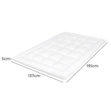 Dreamz Mattress Topper Pillowtop Cover Bed Protector Double - Front View