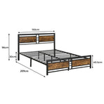Levede Metal Bed Frame Queen Mattress-2006733223400443906