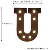 LED Metal Letter Lights Free Standing - Front View
