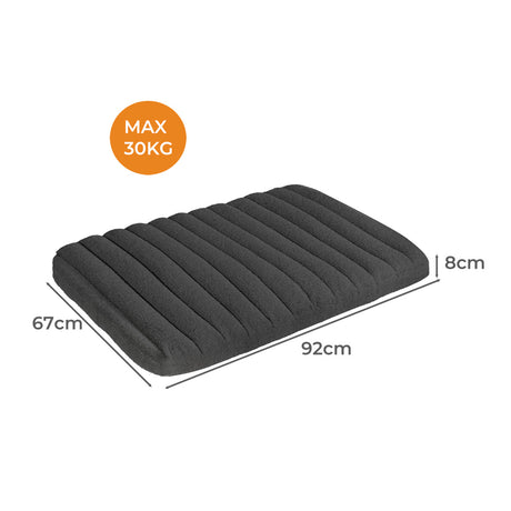 Pawz L Size Orthopedic Dog Bed with Sherpa Plush Removable Cover in Grey-1954802481632514050