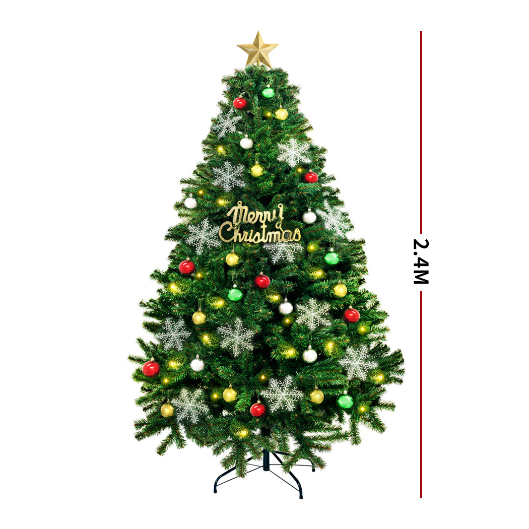 SANTACO Christmas Tree 2.4M 8Ft Xmas 2.4 Meter-2018816916310855682