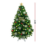 SANTACO Christmas Tree 2.4M 8Ft Xmas 2.4 Meter-2018816916310855682