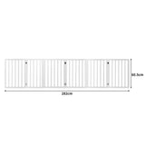 PaWz Wooden Pet Gate Dog Fence Safety White 100 Pack-2018816819741200386