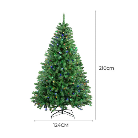 SANTACO Artificial Led Christmas Tree 2.1M-2018816905330167810