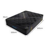 Dreamz Spring Mattress Bamboo Euro Top Super King 35cm - Front View