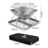 Levede Folding BBQ Portable Charcoal Grill 2-IN-1-2006732907498049538