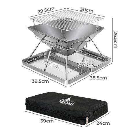 Levede Folding BBQ Portable Charcoal Grill 2-IN-1-2006732907498049538