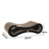Pawz Cat Scratcher Board Bed Scratching Cardboard - Front View