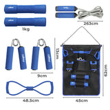 Centra 7 In 1 Resistance Bands Set - Front View