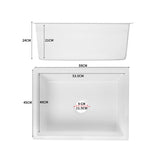 Granite Kitchen Sink Laundry Stone Sinks White - Front View