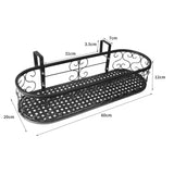 Levede Plant Stand Outdoor Indoor Home Black Oval - Front View
