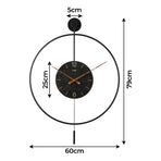 Yezi Round Wall Clock 60cm Large Modern Home Decoration-2018816771175354370