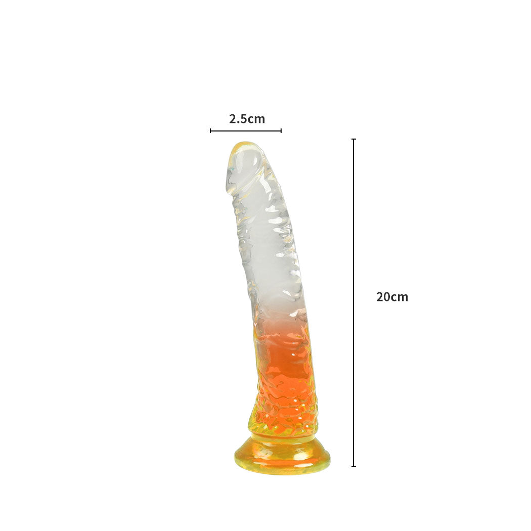 Urway Dildo Dong Realistic Penis Cock Yellow 20cm-2018816618792095746