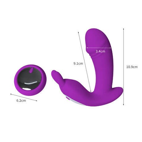 Urway Rabbit Vibrator Wireless Control Purple-1954802624280793090