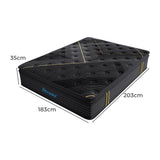 Dreamz Spring Mattress Bamboo Euro Top King - Front View