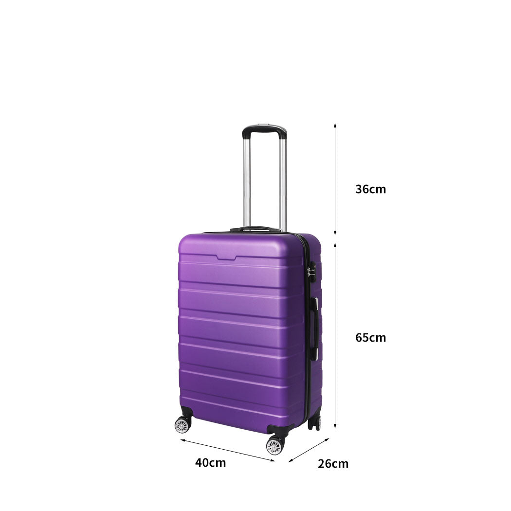 Slimbridge 24" Luggage Case Suitcase Purple 24 inch-2006733065136771074