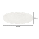 Marlow Floor Rug Area Rugs Cloud Fluffy 80X200cm White-2018816809393852418