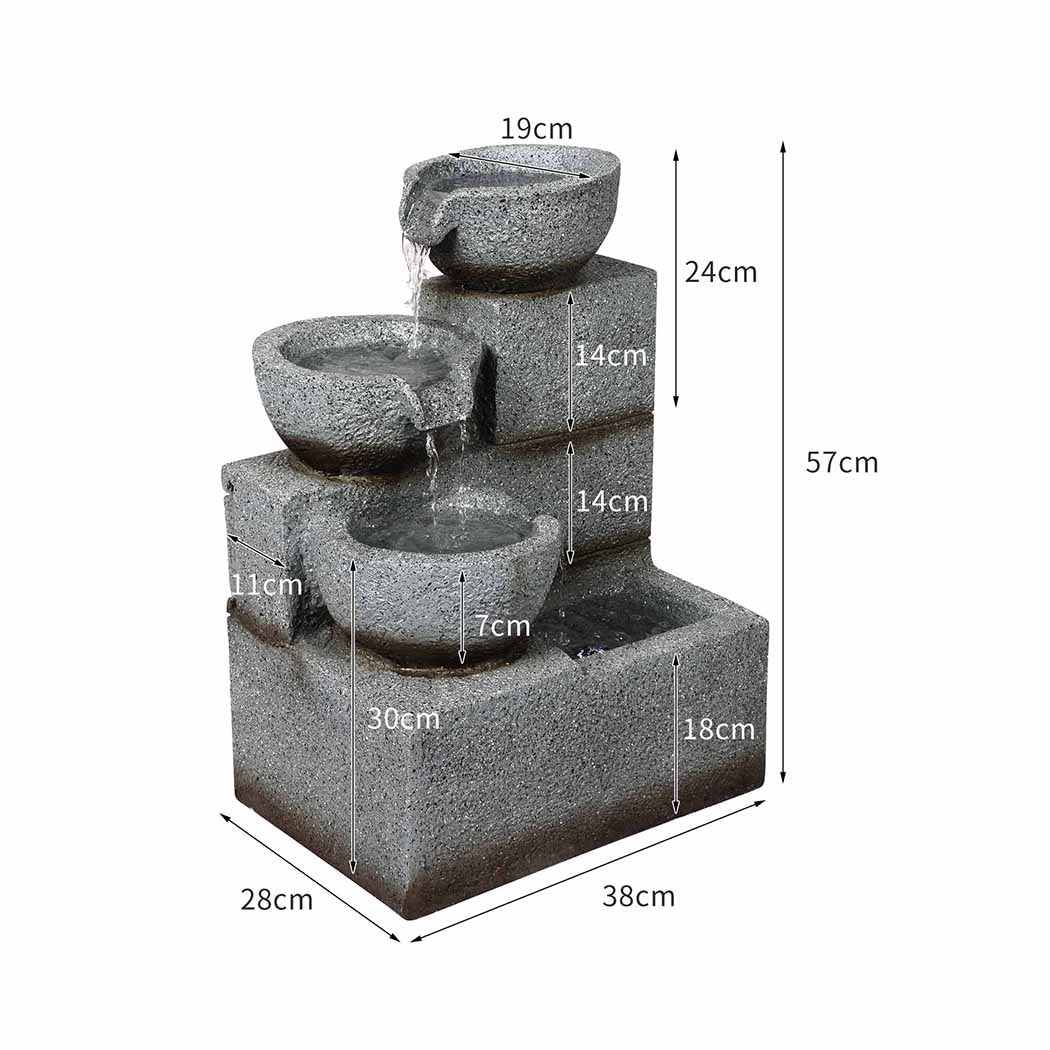 Lambu Electric Fountain Water Bird Bath-1954802669268897794