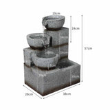 Lambu Electric Fountain Water Bird Bath - Front View