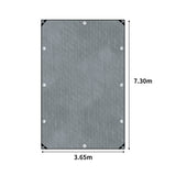 Manan Tarp Tarpaulin 200GSM Camping 3.65mx7.3m - Front View