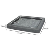 PaWz Memory Foam Pet Bed Calming Dog XXL XX-Large - Front View