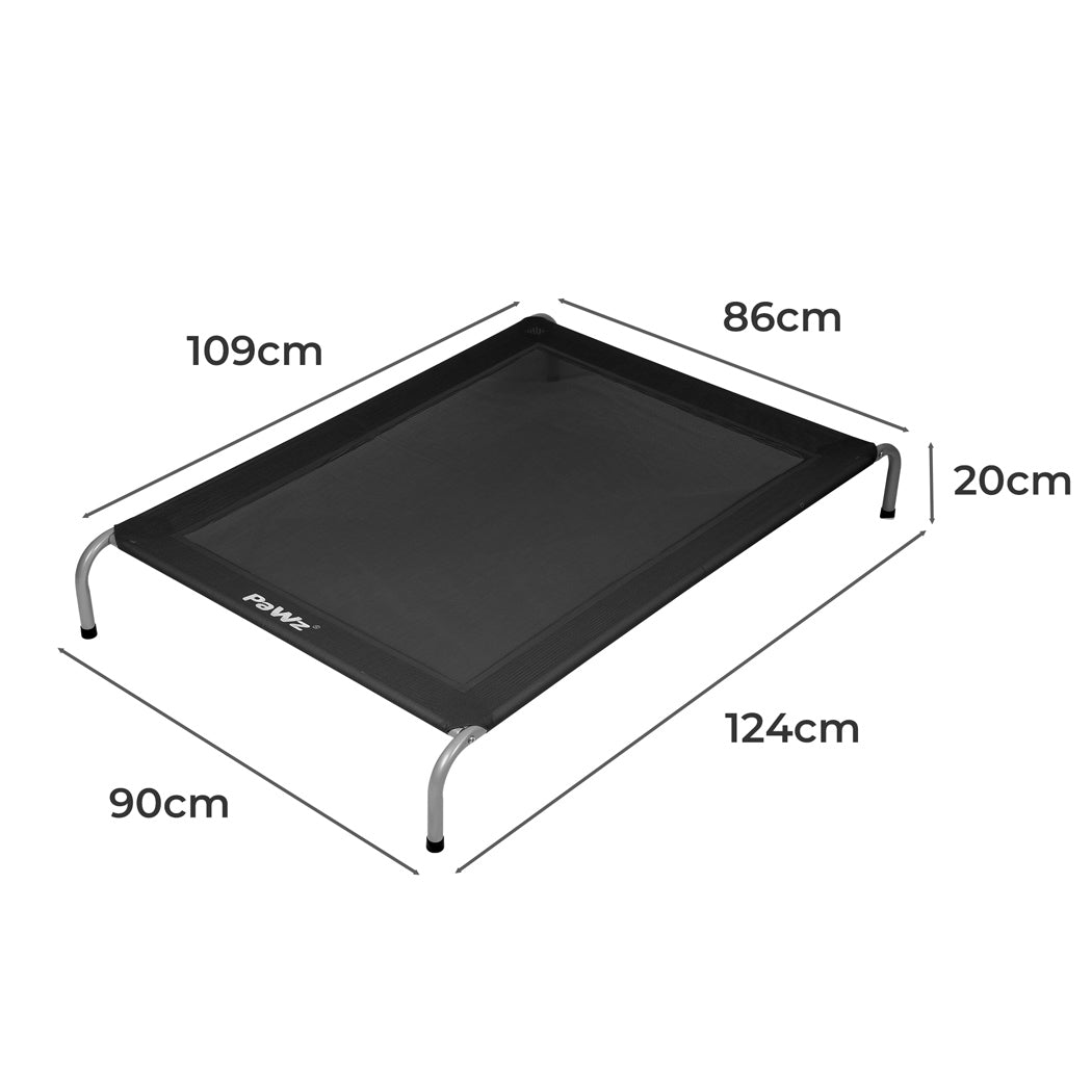PaWz Elevated Trampoline Pet Bed Dog XL Black X-Large-2018816730859704322