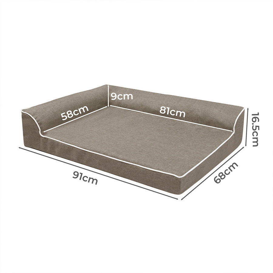 Pawz Orthopedic Dog Bed L Coffee-2018816791781969922