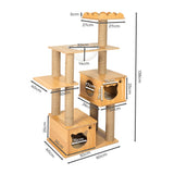 PaWz Cat Tree Scratching Post Scratcher - Front View