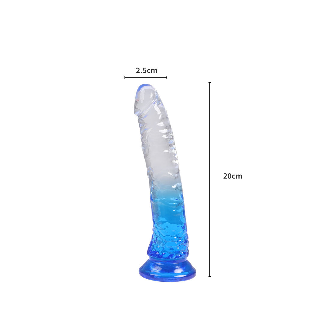 Urway Dildo Dong Realistic Penis Cock Blue 20cm-2018816616942407682
