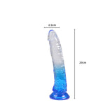 Urway Dildo Dong Realistic Penis Cock Blue 20cm-2018816616942407682