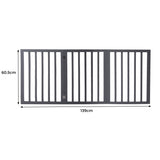 Wooden Pet Gate Dog Fence Retractable Grey 2000x 3MM-2006732963190018050