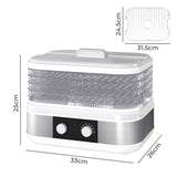 Spector 5 Trays Stainless Steel Food Dehydrator Dryer-2006733421992349698