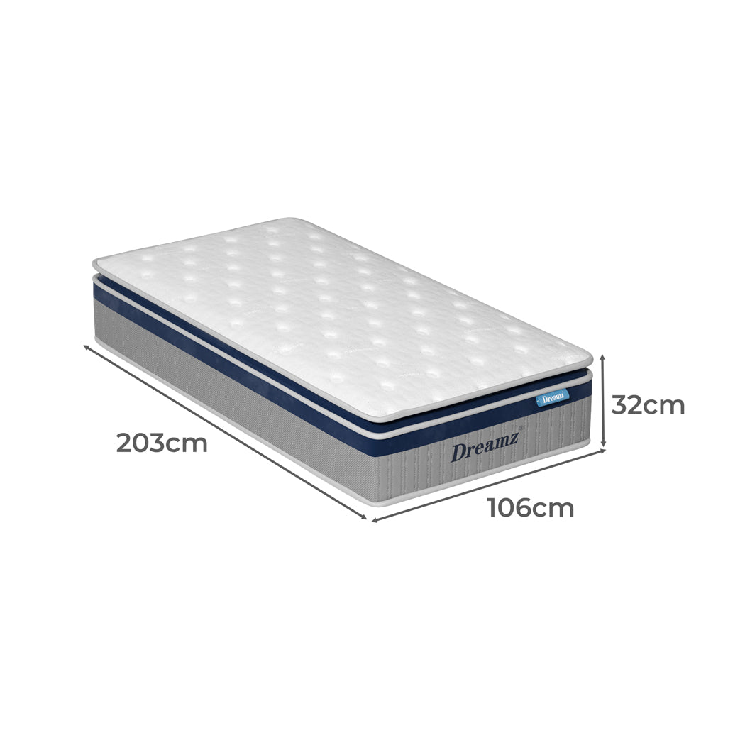 DreamZ Spring Mattress Pillow Top All Sizes  32CM-2006732827839827970