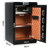 60L Fingerprint Large Security Safe Box Money Safe Box - Front View