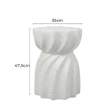 Levede Side Table End Terrazzo Hourglass - Front View