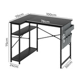 Levede L-shaped Gaming Computer Desk Corner Table Home - Front View