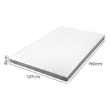 Dreamz Mattress Topper Double Memory Foam All Season - Front View